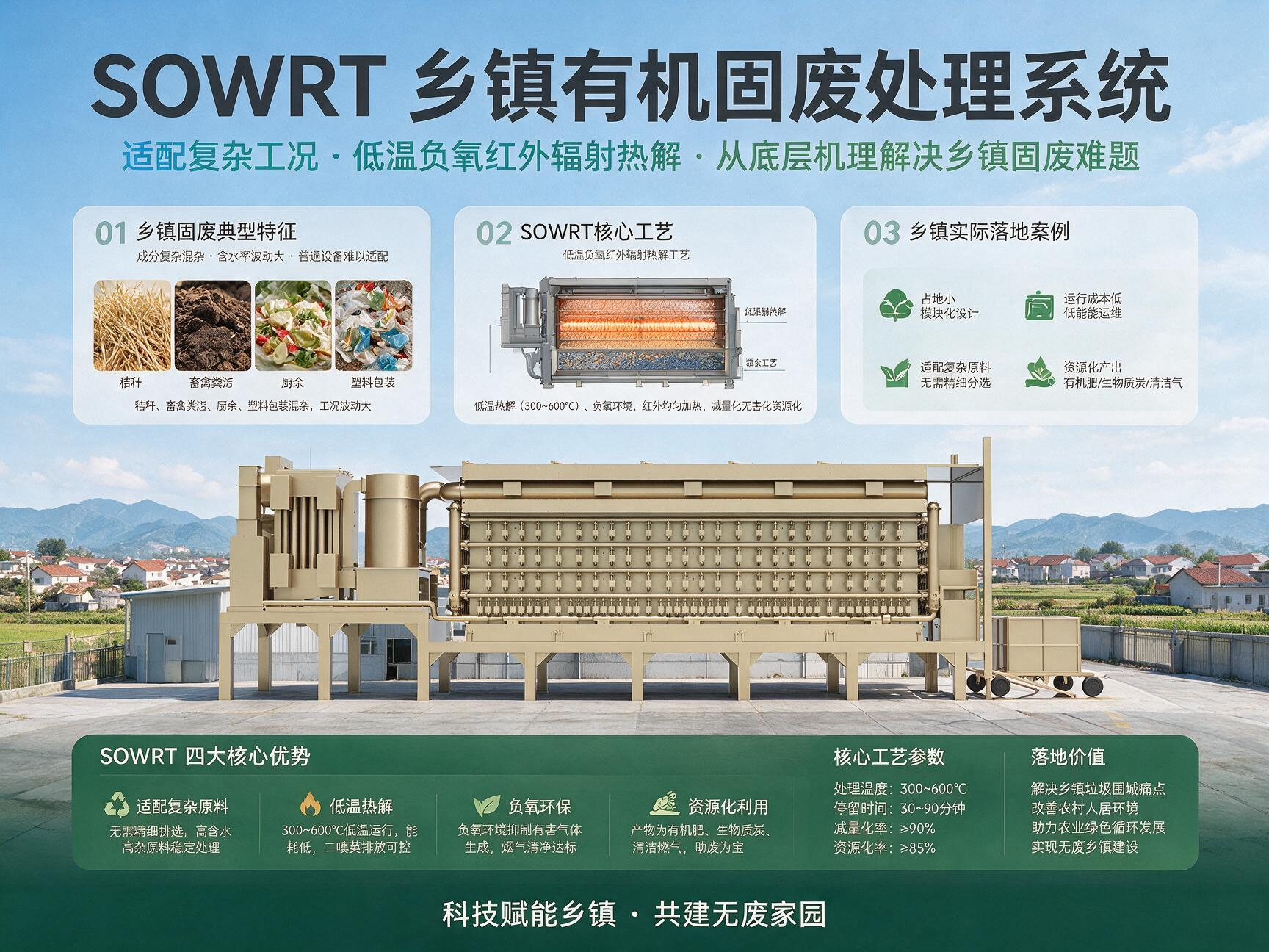 <b>SOWRT乡镇有机固废处理应用：破解乡村处置难题</b>